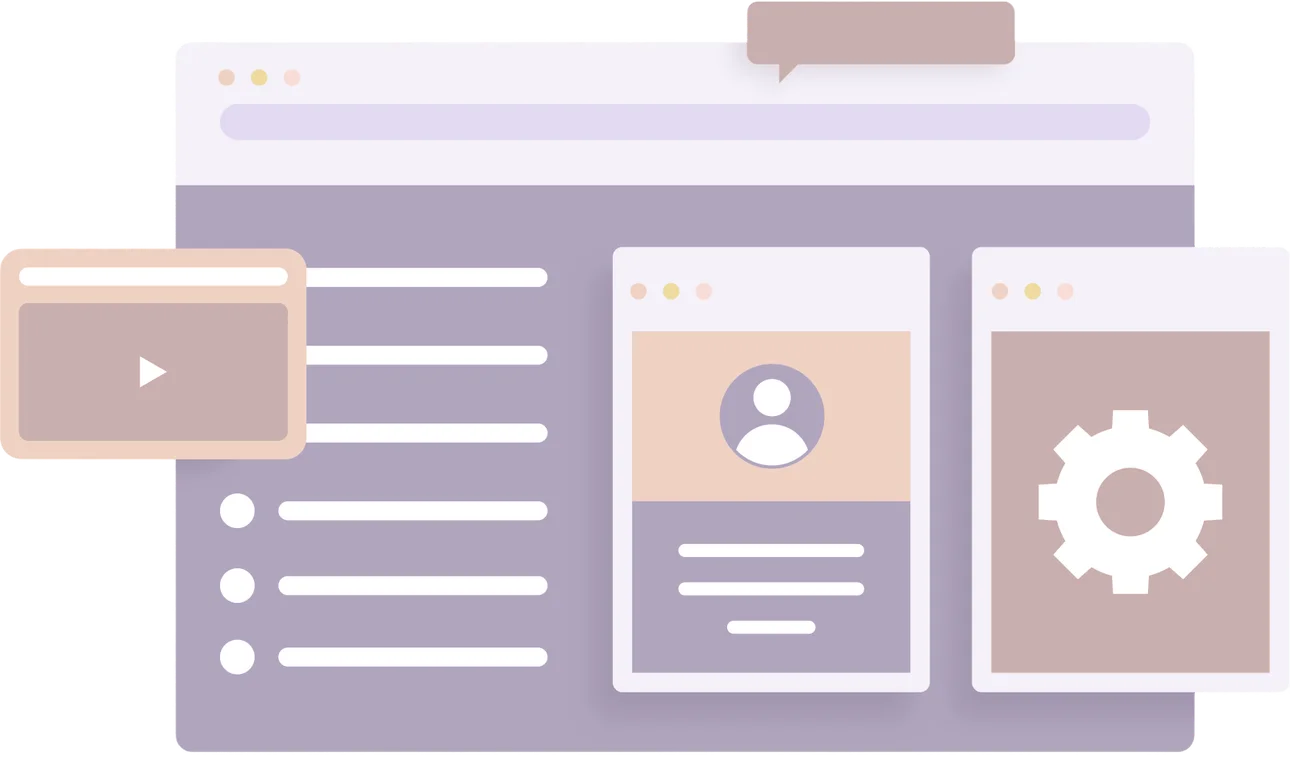 Illustration d'une interface Stagely claire et intuitive